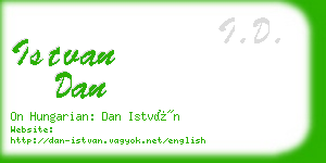 istvan dan business card